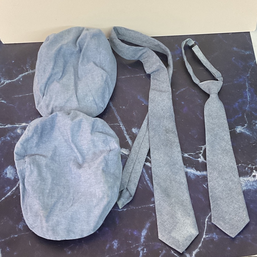 The Children's Place Blue Hat and Tie Sets